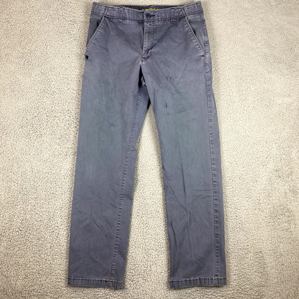 Lee Extreme Comfort Pants Mens 30x32 Gray Relaxed Fit Twill Stretch Casual Flex